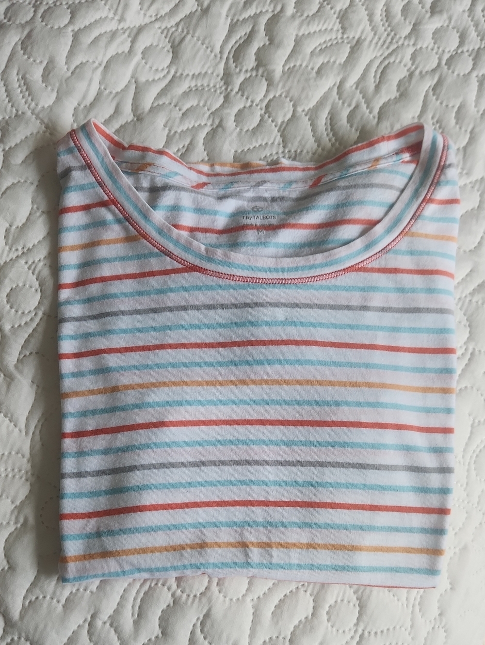 Talbots Striped Short Sleeve Tee